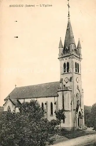 AK / Ansichtskarte Siccieu Saint Julien et Carisieu Eglise Siccieu Saint Julien et Carisieu