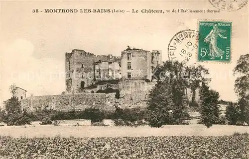 AK / Ansichtskarte Montrond les Bains Chateau vu de l Etablissement thermal Montrond les Bains