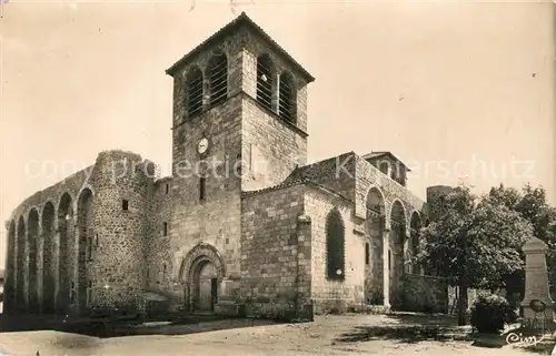 AK / Ansichtskarte Champdieu Eglise et le Prieure Monuments historiques XIe siecle Champdieu