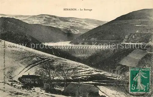 AK / Ansichtskarte Renaison Le Barrage Talsperre Renaison