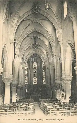 AK / Ansichtskarte Saint Alban les Eaux Interieur de l Eglise Saint Alban les Eaux