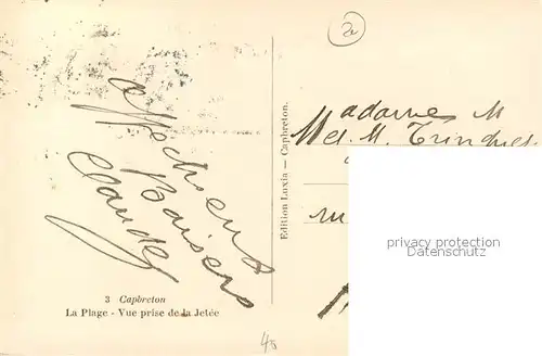 AK / Ansichtskarte Capbreton La plage vue prise de la Jetee 