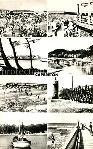 AK / Ansichtskarte Capbreton Plage Canal Bourret Estacade Phare 