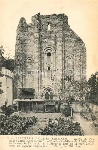 AK / Ansichtskarte Preuilly sur Claise Restes de l ancienne Eglise Saint Melanie Preuilly sur Claise