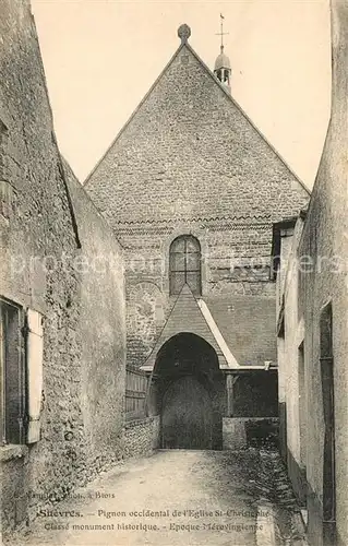 AK / Ansichtskarte Suevres Pignon occidental Eglise Saint Christophe Suevres