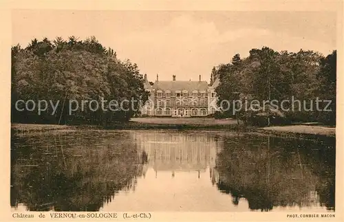 AK / Ansichtskarte Vernou en Sologne Chateau Parc Etang Vernou en Sologne