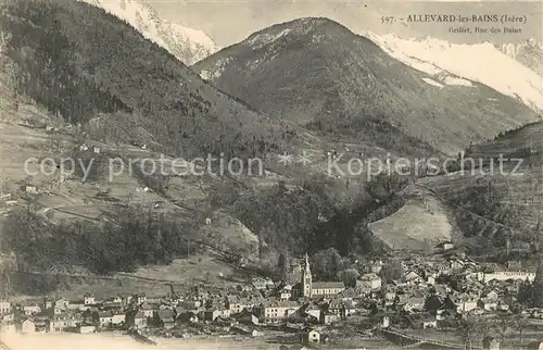 AK / Ansichtskarte Allevard_les_Bains_Isere Vue panoramique et les Alpes Allevard_les_Bains_Isere