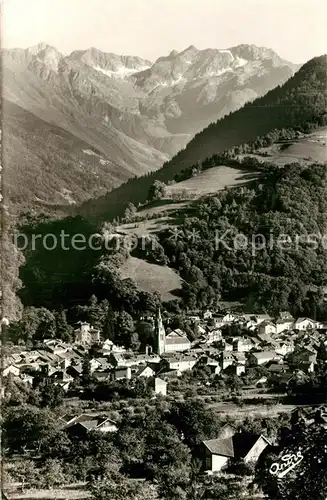 AK / Ansichtskarte Allevard_les_Bains_Isere Vue generale et Glacier du Gleyzin Alpes Allevard_les_Bains_Isere
