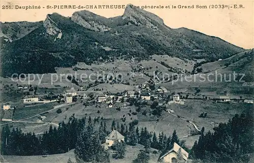 AK / Ansichtskarte Saint Pierre de Chartreuse Vue generale et le Grand Som Alpes Saint Pierre de Chartreuse