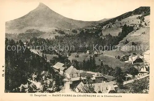 AK / Ansichtskarte Saint Pierre de Chartreuse Panorama et le Chamechaude Alpes Saint Pierre de Chartreuse