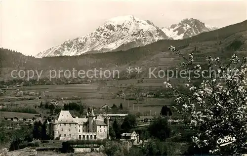 AK / Ansichtskarte Uriage les Bains_Isere Panorama et Mont Colon Alpes Baumbluete Uriage les Bains_Isere