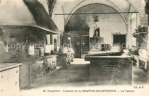 AK / Ansichtskarte La_Grande Chartreuse Couvent la cuisine La_Grande Chartreuse