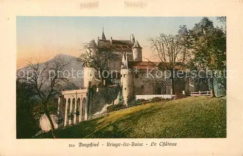 AK / Ansichtskarte Uriage les Bains_Isere Chateau Uriage les Bains_Isere