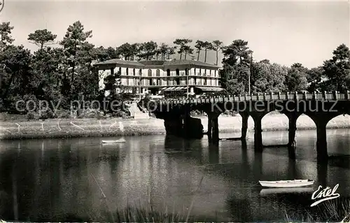AK / Ansichtskarte Hossegor_Soorts_Landes Hotel Mercedes Pont sur le Canal Hossegor_Soorts_Landes