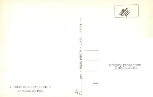 AK / Ansichtskarte Capbreton a travers les Pins Paysage 