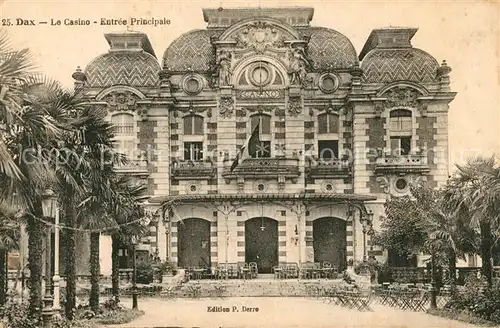 AK / Ansichtskarte Dax_Landes Casino Entree principale Dax_Landes