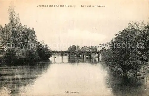 AK / Ansichtskarte Grenade sur l_Adour Pont sur l Adour Grenade sur l Adour