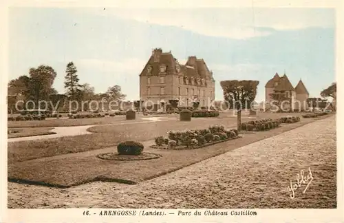 AK / Ansichtskarte Arengosse Parc du Chateau Castillon Arengosse