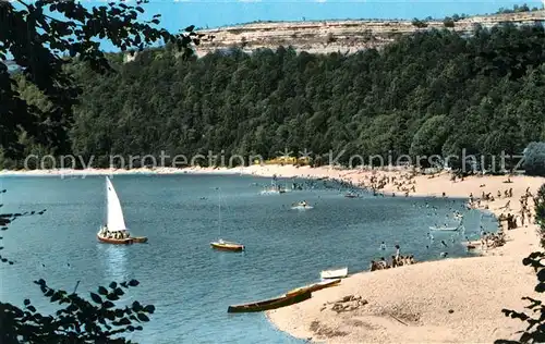 AK / Ansichtskarte Chalain_Franche_Comte La plage au lac vers le grand large Chalain_Franche_Comte