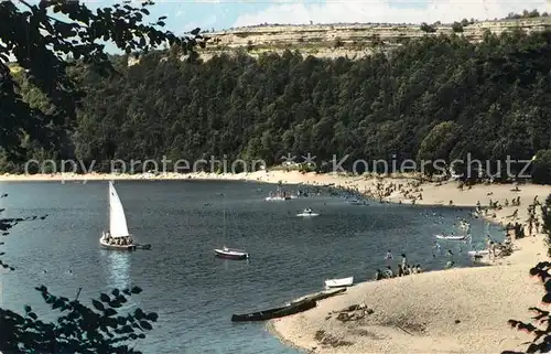 AK / Ansichtskarte Chalain_Franche_Comte La plage du lac vers le grand large Chalain_Franche_Comte