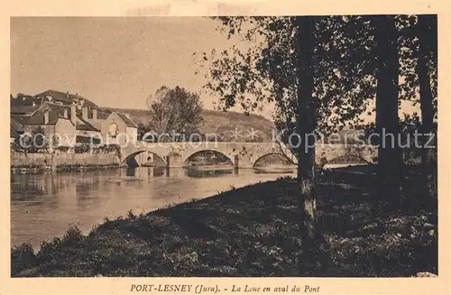 AK / Ansichtskarte Port Lesney La Loue en aval du Pont Port Lesney