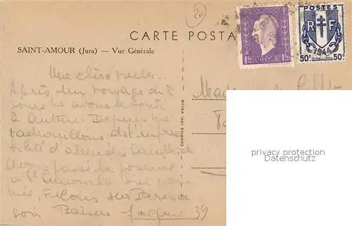 AK / Ansichtskarte Saint Amour Vue generale Saint Amour