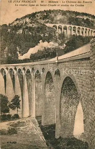 AK / Ansichtskarte Morez Chateau des Essarts Viaduc Chemin de fer Morez