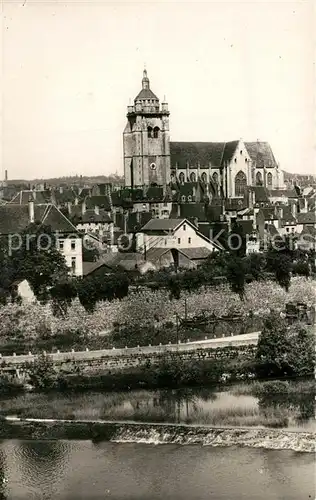 AK / Ansichtskarte Dole_Jura La Basilique vue des bords du Doubs Dole_Jura