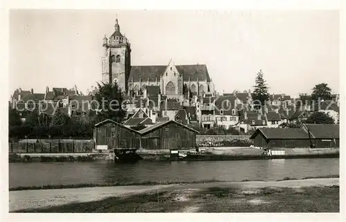 AK / Ansichtskarte Dole_Jura Le port Cathedrale Dole_Jura