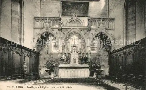 AK / Ansichtskarte Saint Seine l_Abbaye Eglise Jube du XIIIe siecle Saint Seine l Abbaye