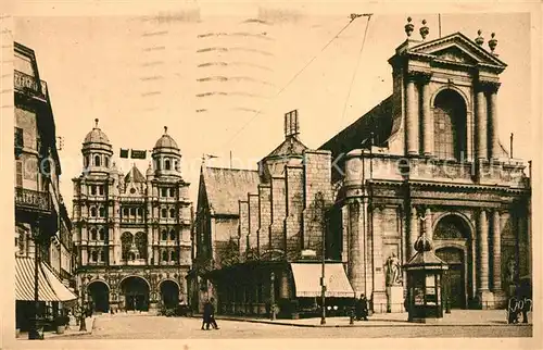 AK / Ansichtskarte Dijon_Cote_d_Or Bourse du Commerce Eglise Saint Michel Dijon_Cote_d_Or
