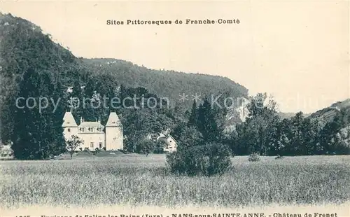 AK / Ansichtskarte Nans sous Sainte Anne Chateau de Frenet Nans sous Sainte Anne