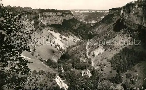 AK / Ansichtskarte Lons le Saunier_Jura Vallee de Baume les Messieurs vue du Belvedere de Crancot Lons le Saunier_Jura