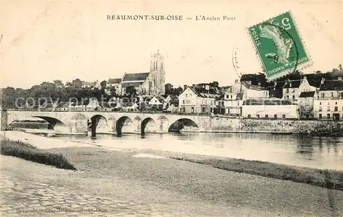 AK / Ansichtskarte Beaumont sur Oise Panorama Pont Beaumont sur Oise