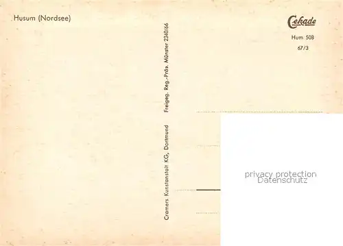 AK / Ansichtskarte Husum_Nordfriesland Fliegeraufnahme Husum_Nordfriesland