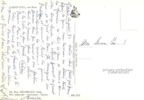 AK / Ansichtskarte Tarzo Via Rive Panorama Tarzo