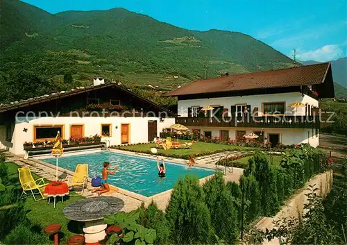 AK / Ansichtskarte Marling Burggraefler Hof Schwimmbad Marling