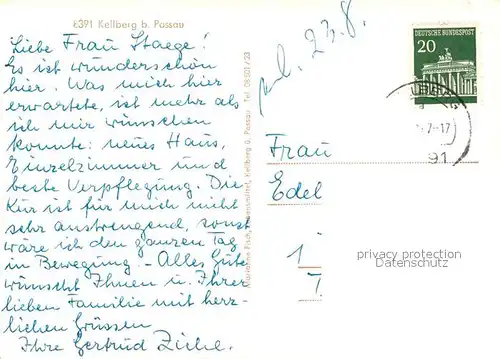 AK / Ansichtskarte Kellberg Kirche Panorama Kellberg