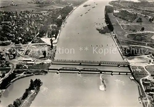 AK / Ansichtskarte Strasbourg_Alsace Fliegeraufnahme Pont du Rhin Strasbourg Alsace