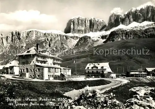 AK / Ansichtskarte Passo_Pordoi Gruppo Sella Albergo Passo Pordoi