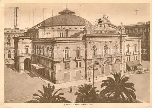 AK / Ansichtskarte Bari_Puglia Ferrovia Teatro Petrozzelli Bari Puglia