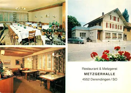 AK / Ansichtskarte Derendingen_SO Restaurant Metzgerei Metzgerhalle Derendingen SO