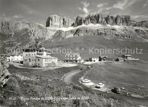 AK / Ansichtskarte Passo_Pordoi Panorama Gruppo Sella Passo Pordoi