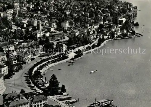 AK / Ansichtskarte Locarno_Lago_Maggiore Fliegeraufnahme Locarno_Lago_Maggiore