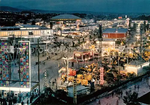 AK / Ansichtskarte Thessaloniki Messe Nachtaufnahme Thessaloniki