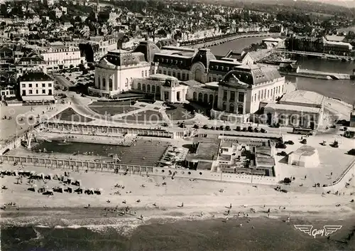 AK / Ansichtskarte Trouville Deauville Fliegeraufnahme Piscine Casino Trouville Deauville
