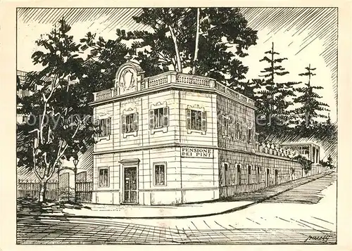 AK / Ansichtskarte Roma_Rom Pensione dei Pini  Roma_Rom
