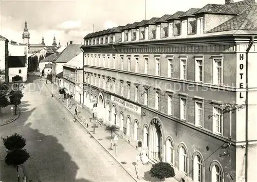 AK / Ansichtskarte Krnov Hotel Stadtpanorama Krnov