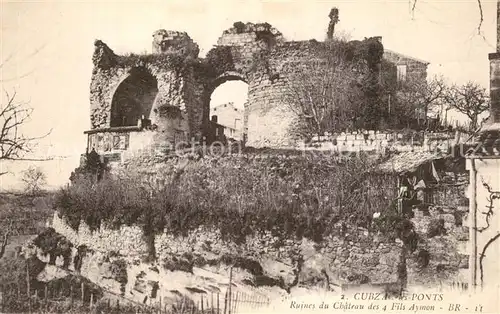 Cubzac les Ponts Ruines du Chateau des 4 Fils Aymon Cubzac les Ponts