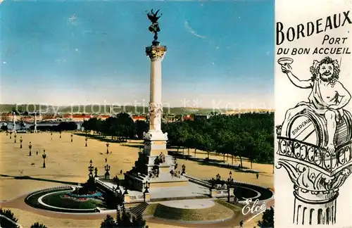 Bordeaux Monument des Girondins et la Place de Quinconces Bordeaux